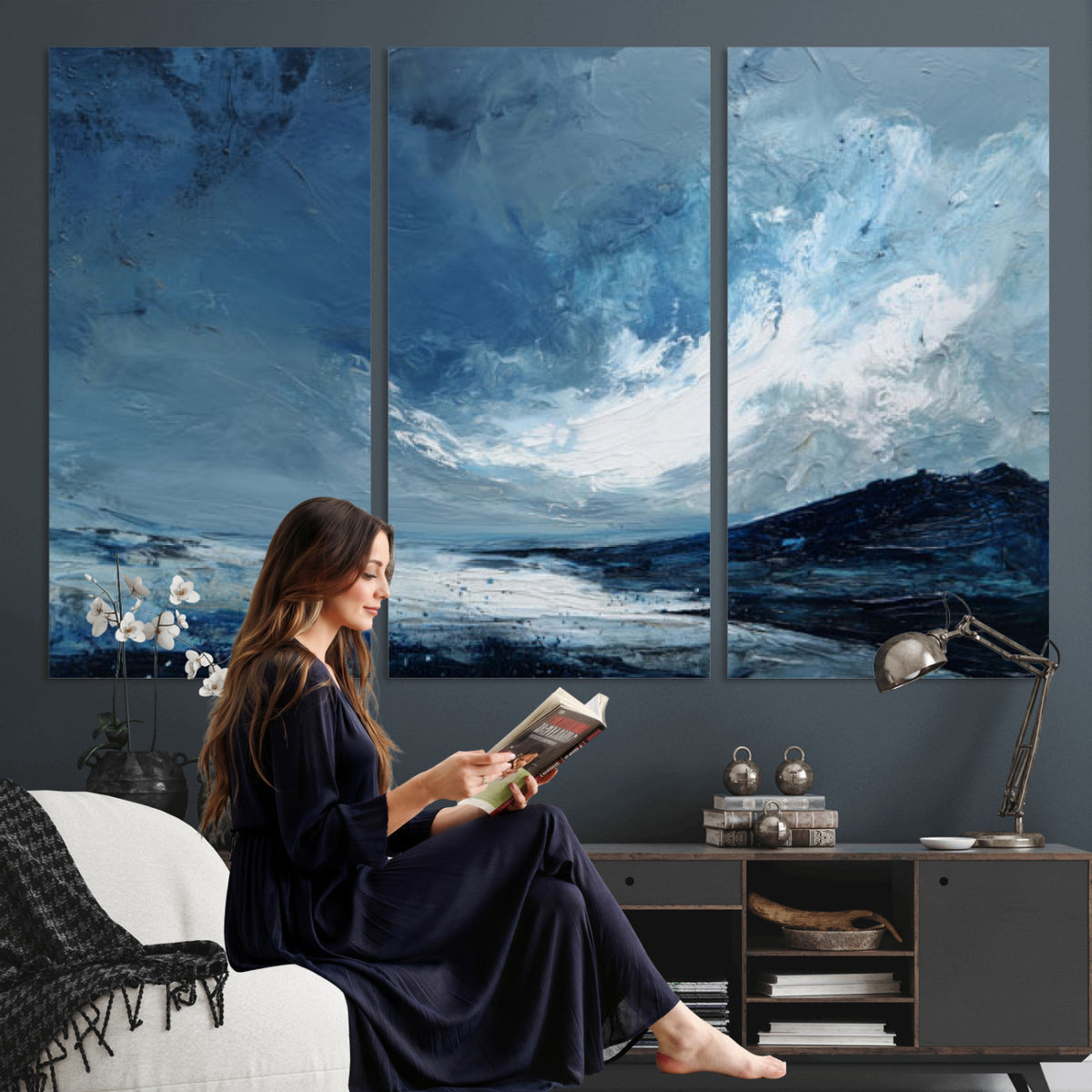 66685630-MGV-CV-36X24 - Extra Large Abstract Wall Art Canvas Print