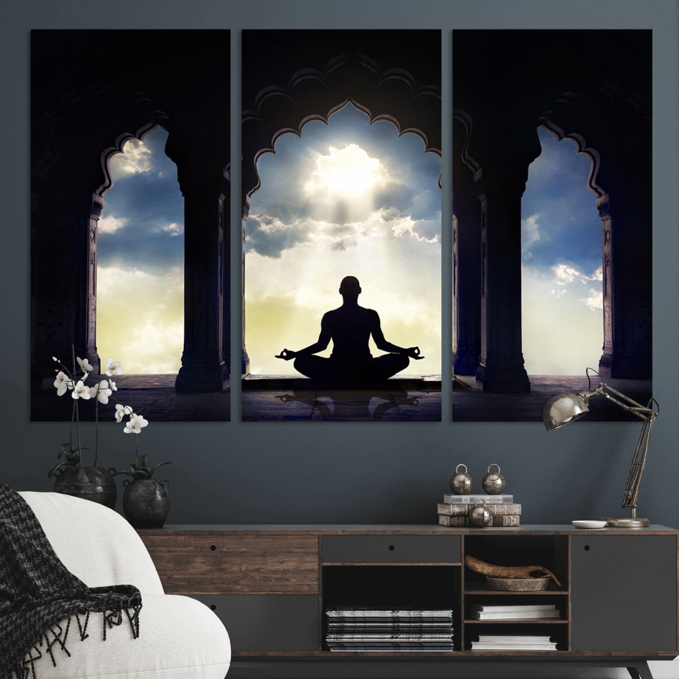-Women and Yoga Wall Art Canvas Print