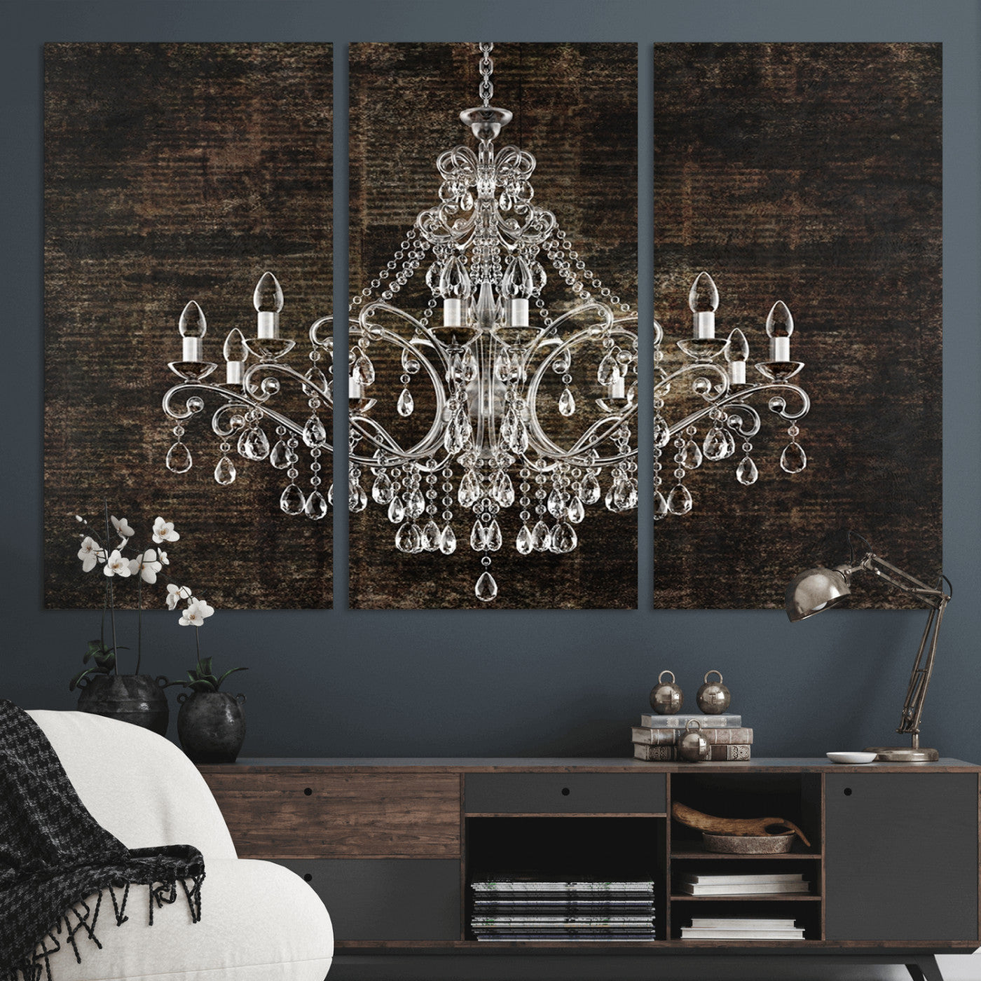 69434-MGV-CV-36X24-Rustic Chandelier Canvas Print