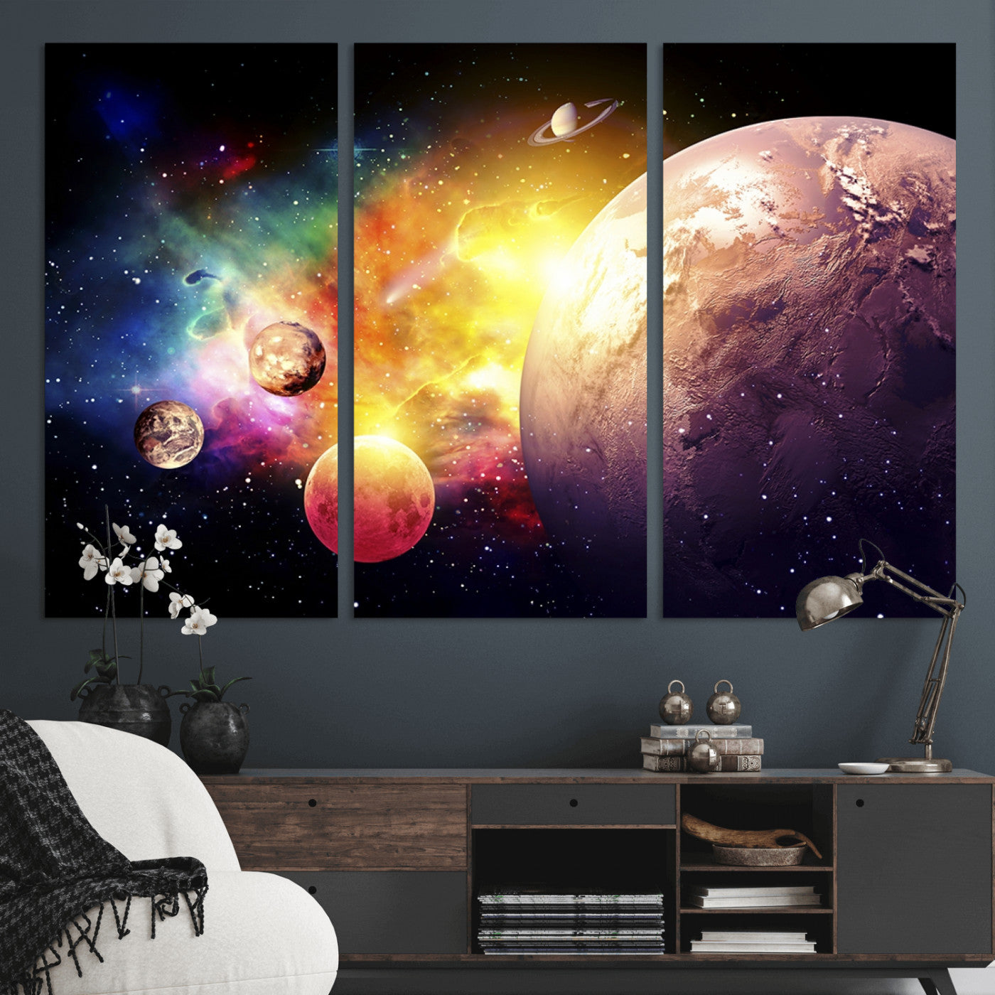 51843-MGV-CV-36X24-Space and Galaxy Canvas Print