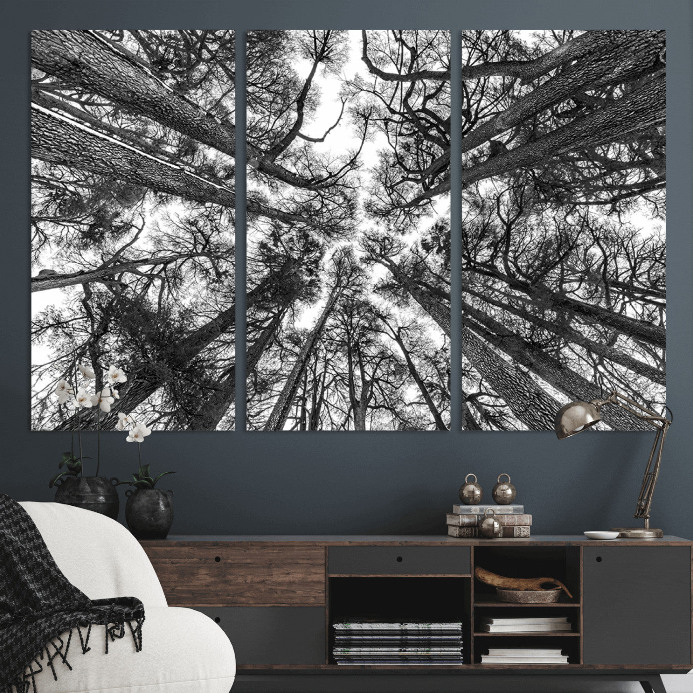 -Trees Contemporary Art Canvas Print