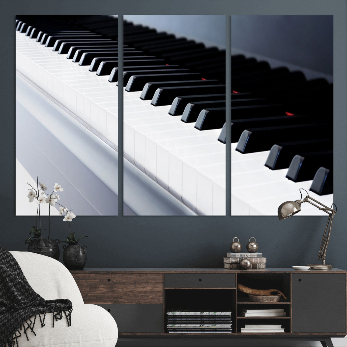 -Piano Artwork Canvas Wall Art Print