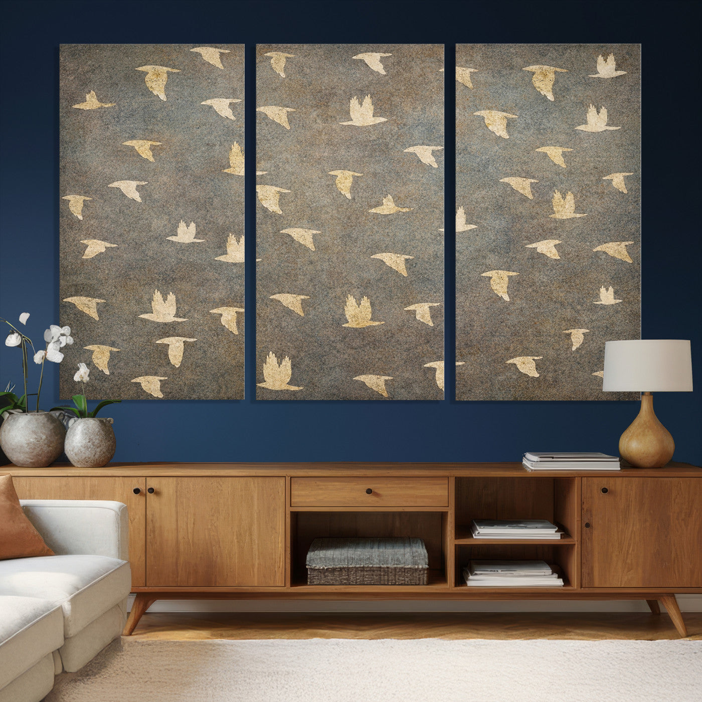 20532514-MGV-CV-36X24 - Abstract Birds Wall Art Canvas Print
