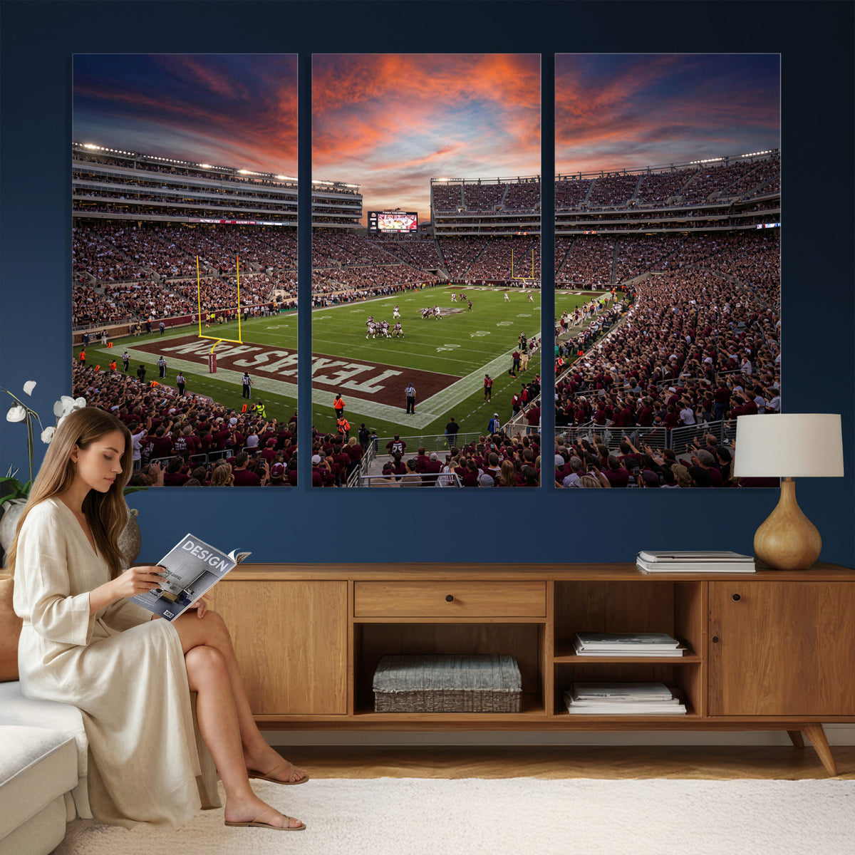 44328991-MGV-CV-36X24 - Stadium Wall Art Canvas Print