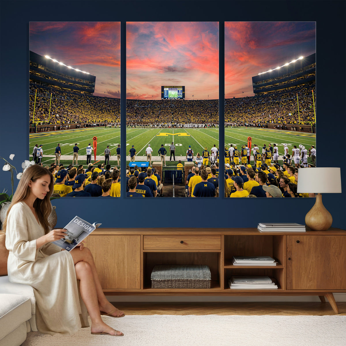 47185949-MGV-CV-36X24 - Stadium Wall Art Canvas Print