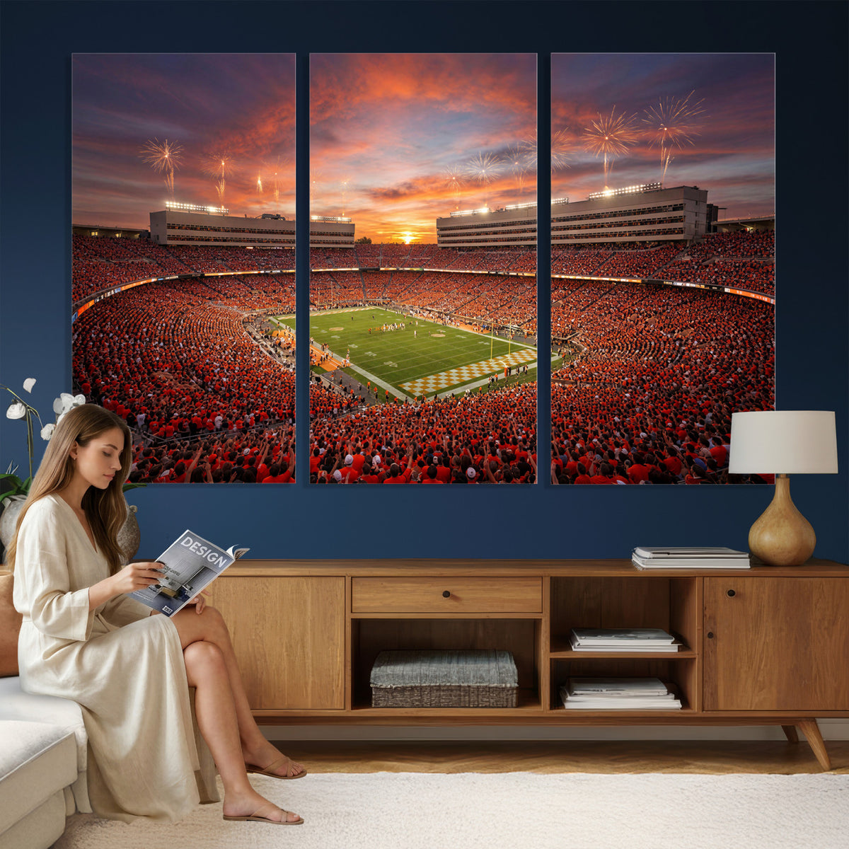 66964685-MGV-CV-36X24 - Stadium Wall Art Canvas Print