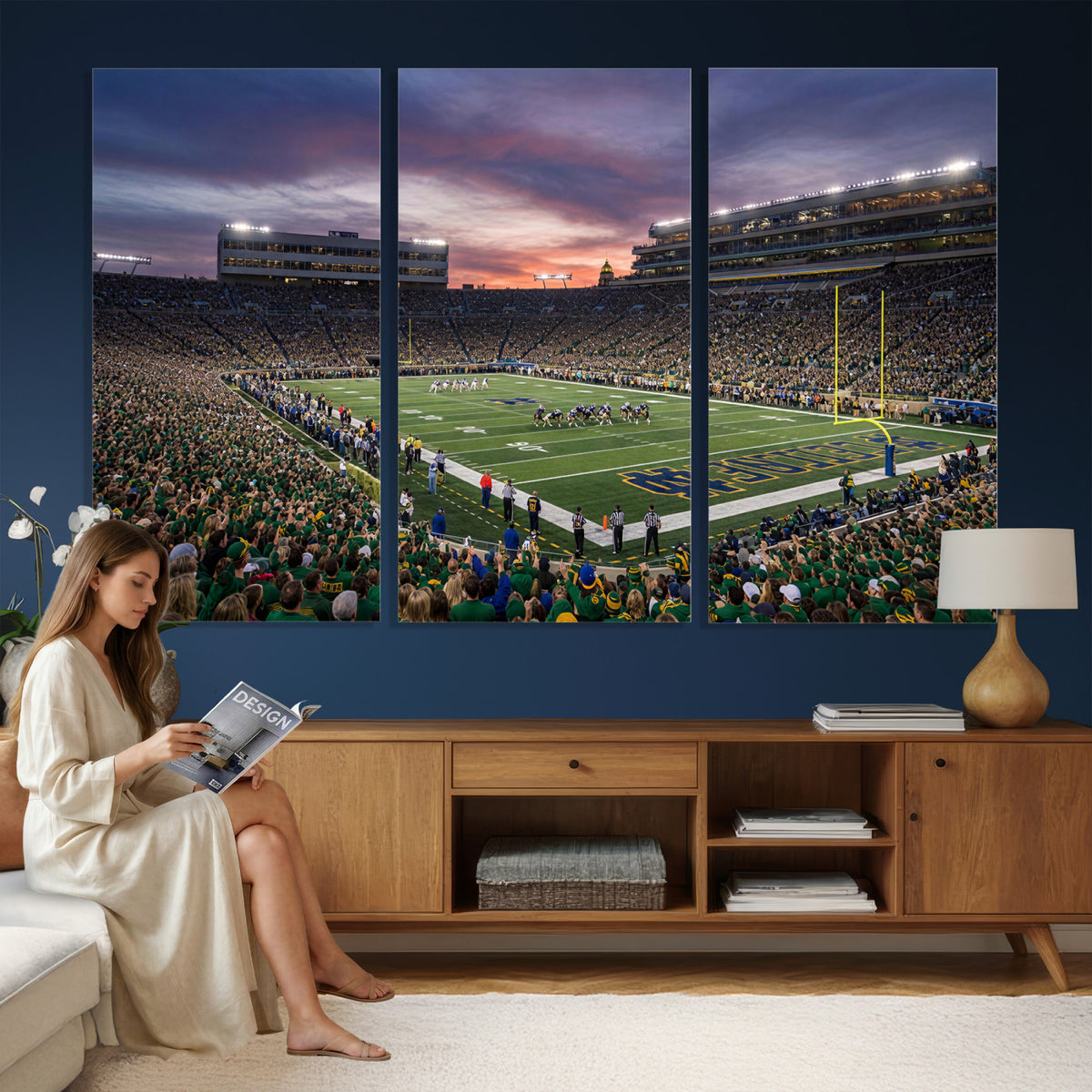 34836892-MGV-CV-36X24 - Stadium Wall Art Canvas Print