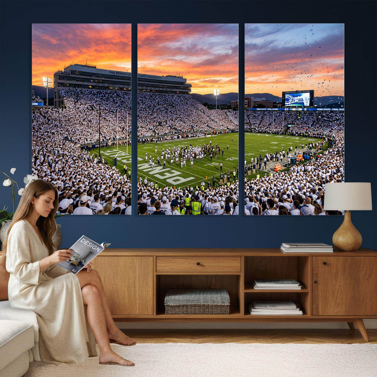 37057330-MGV-CV-36X24 - Stadium Wall Art Canvas Print