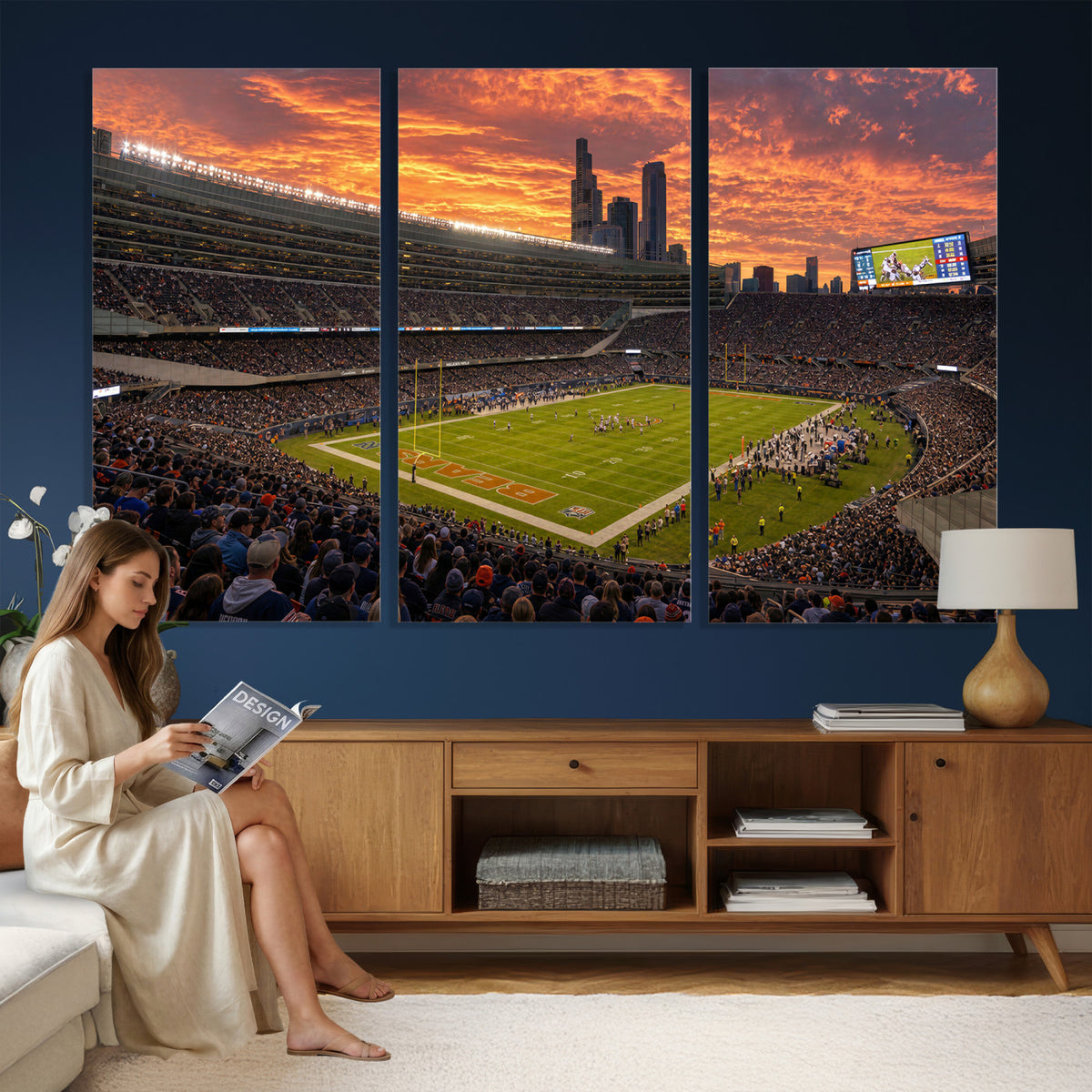 25159364-MGV-CV-36X24 - Stadium Wall Art Canvas Print