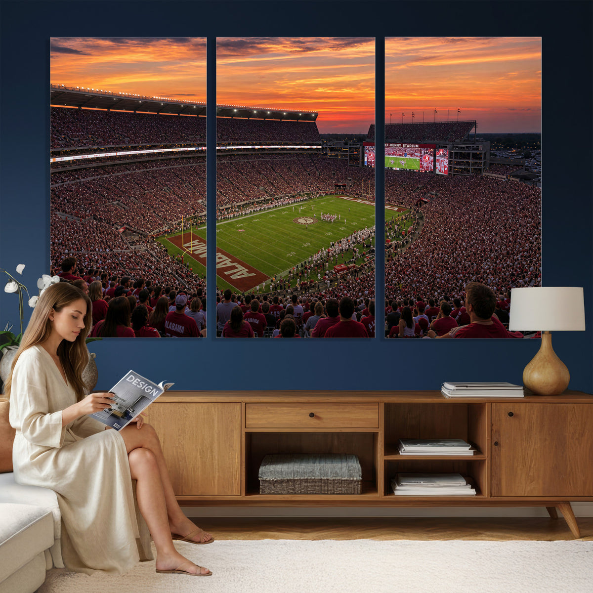 91782096-MGV-CV-36X24 - Stadium Wall Art Canvas Print