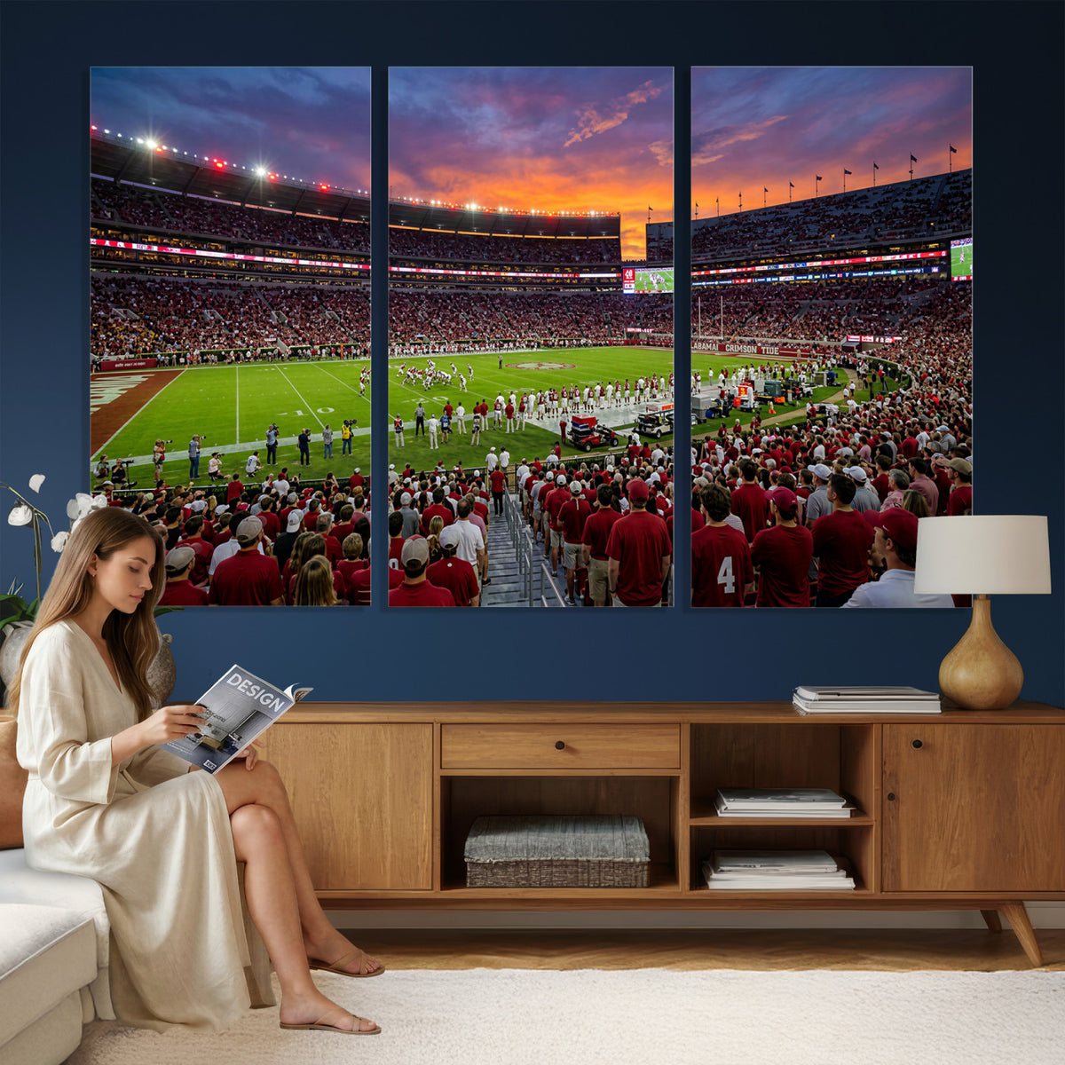 47822048-MGV-CV-36X24 - Stadium Wall Art Canvas Print
