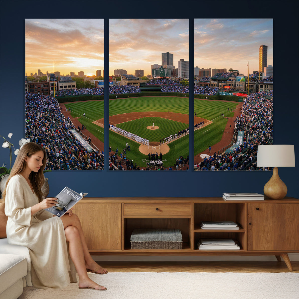 76885212-MGV-CV-36X24 - Stadium Wall Art Canvas Print