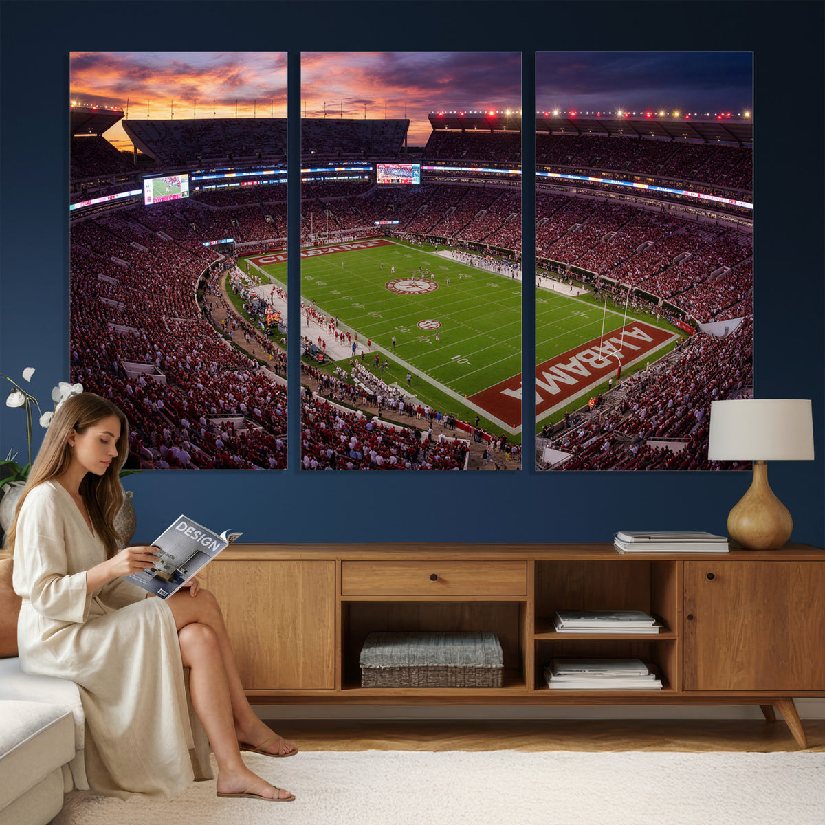 59537492-MGV-CV-36X24 - Stadium Wall Art Canvas Print