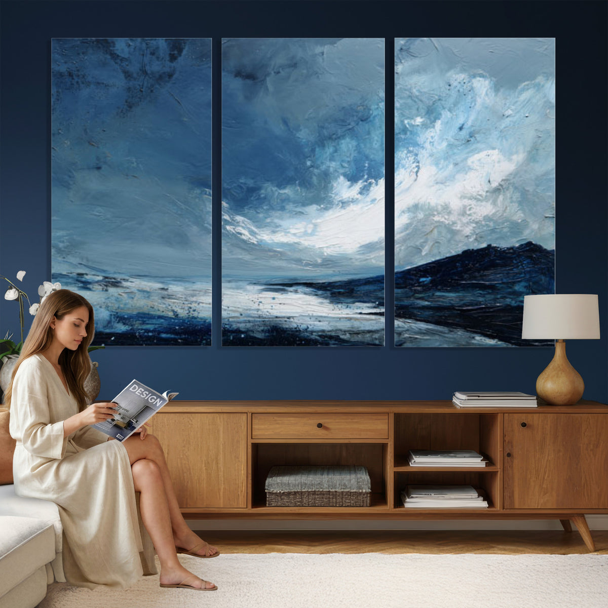 66685630-MGV-CV-36X24 - Extra Large Abstract Wall Art Canvas Print
