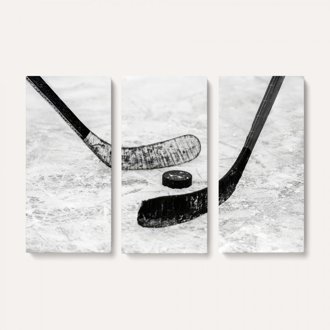 Winter Ice Hockey Sport Canvas Wall Art Print, Hockey Wall Decor