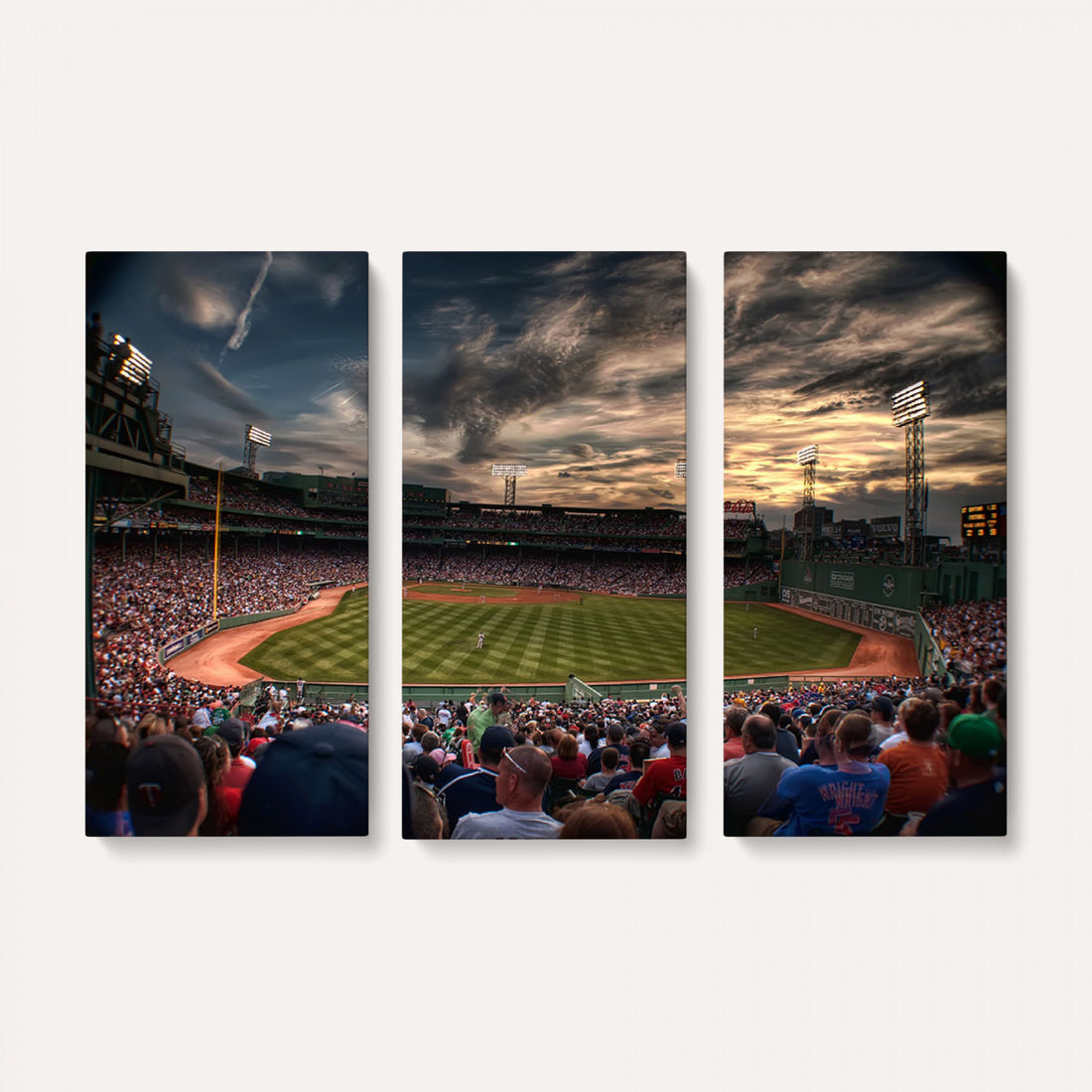 Boston Red Sox Baseball Team Print, Massachusetts Fenway Park Stadium Wall Art Canvas Print