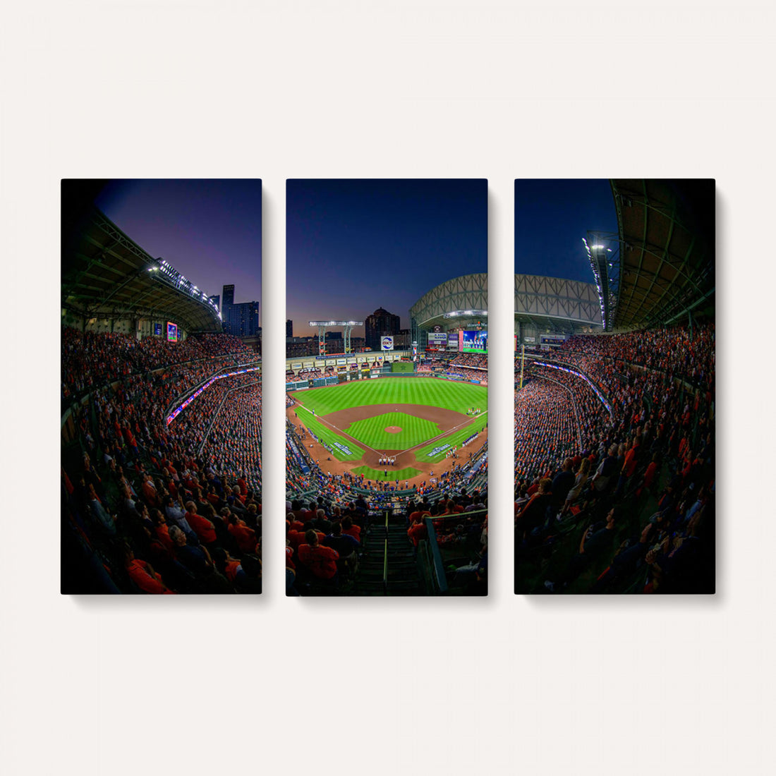 Houston Astros Baseball Print Canvas, Houston Minute Maid Park Stadium Wall Art