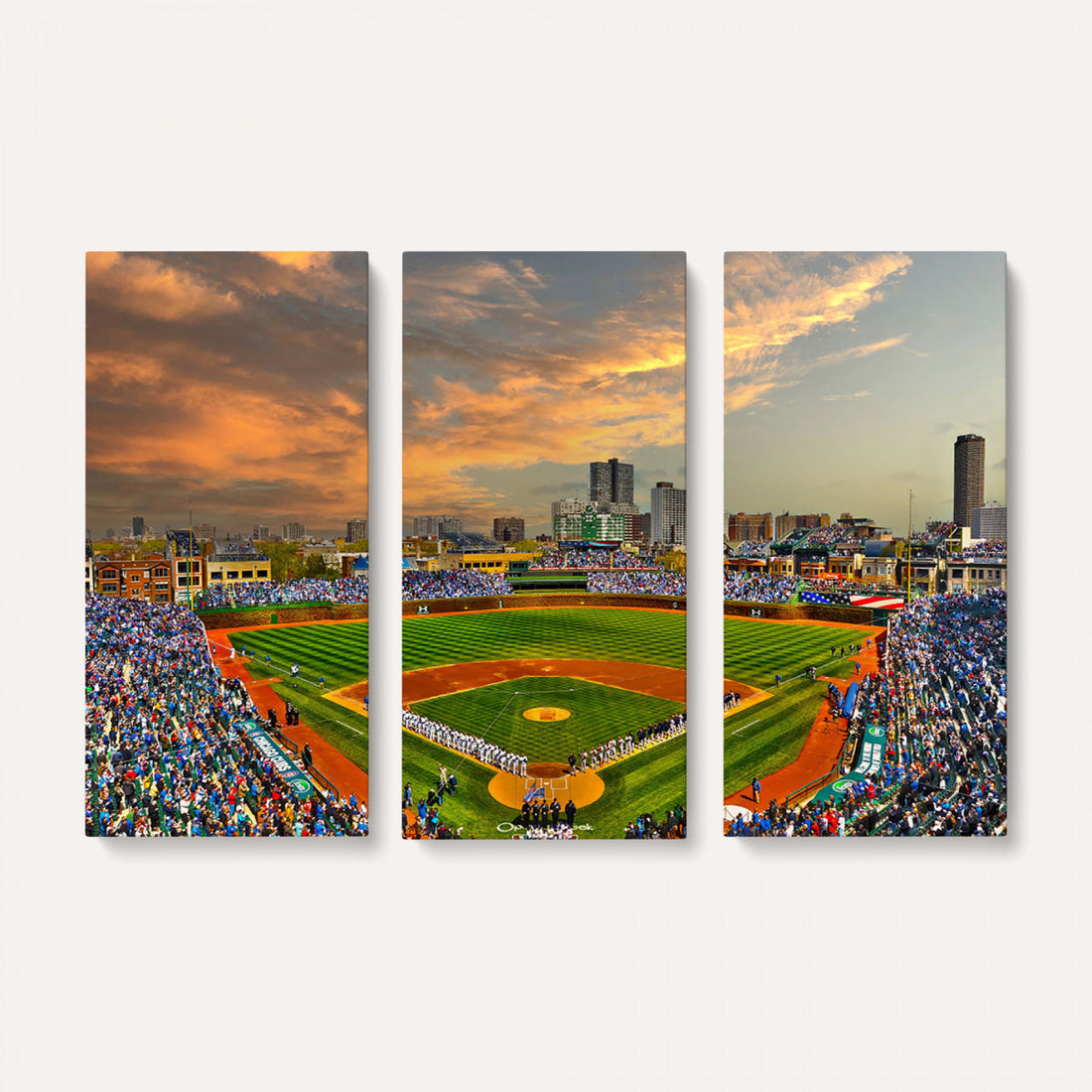 Chicago Wrigley Field Wall Art Canvas Print