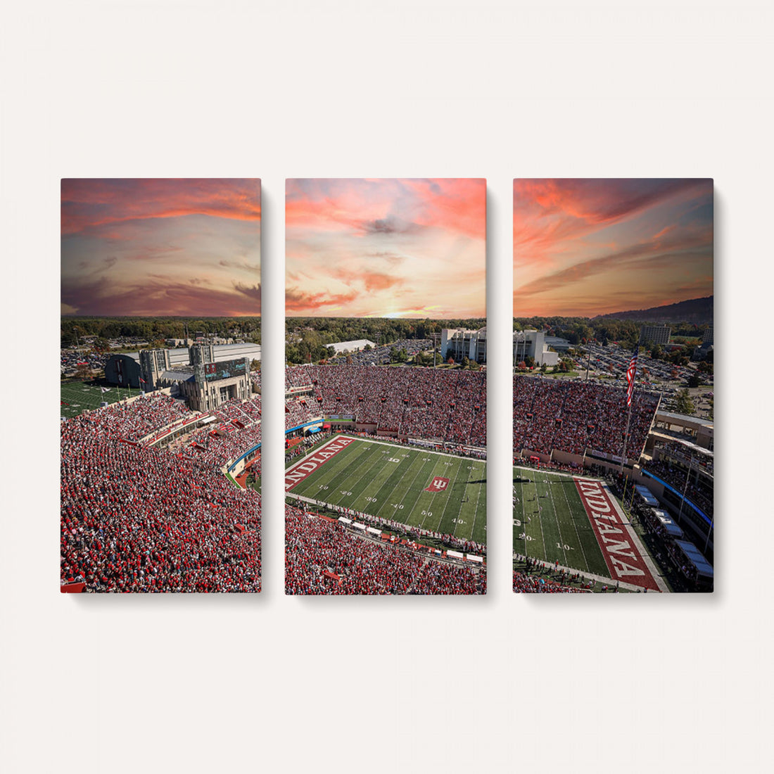 Indiana Memorial Stadium Wall Art Canvas Print