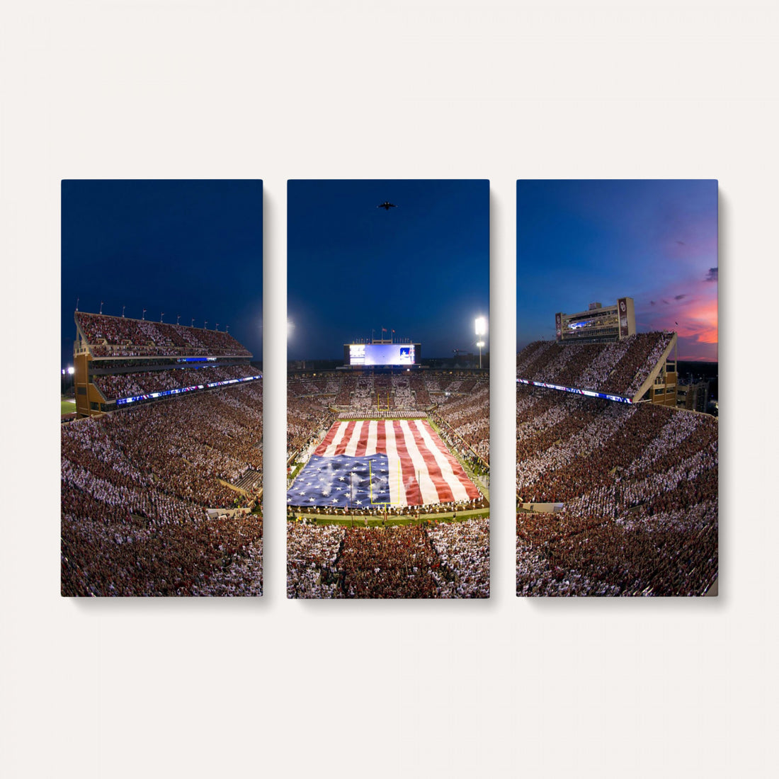 Oklahoma Sooners Memorial Stadium Wall Art Canvas Print