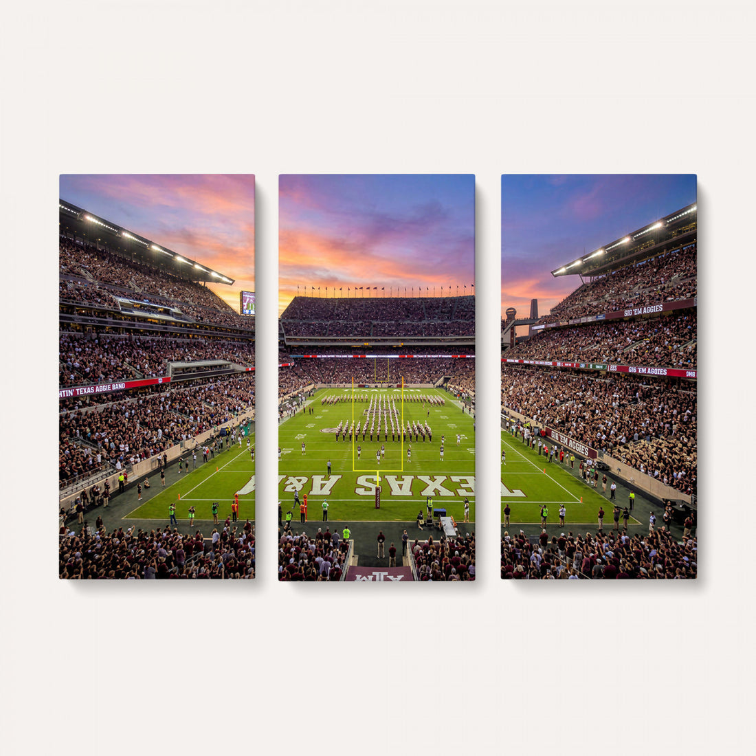 Framed Kyle Field Wall Art Canvas Print, Texas A&M Aggies Wall Decor