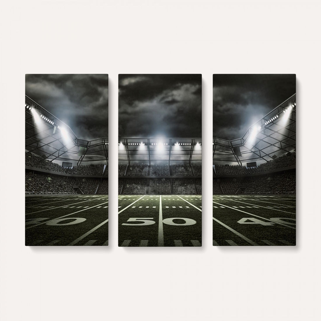 American Football Stadium Wall Art Canvas Print, Stadium Sport Wall Art Print