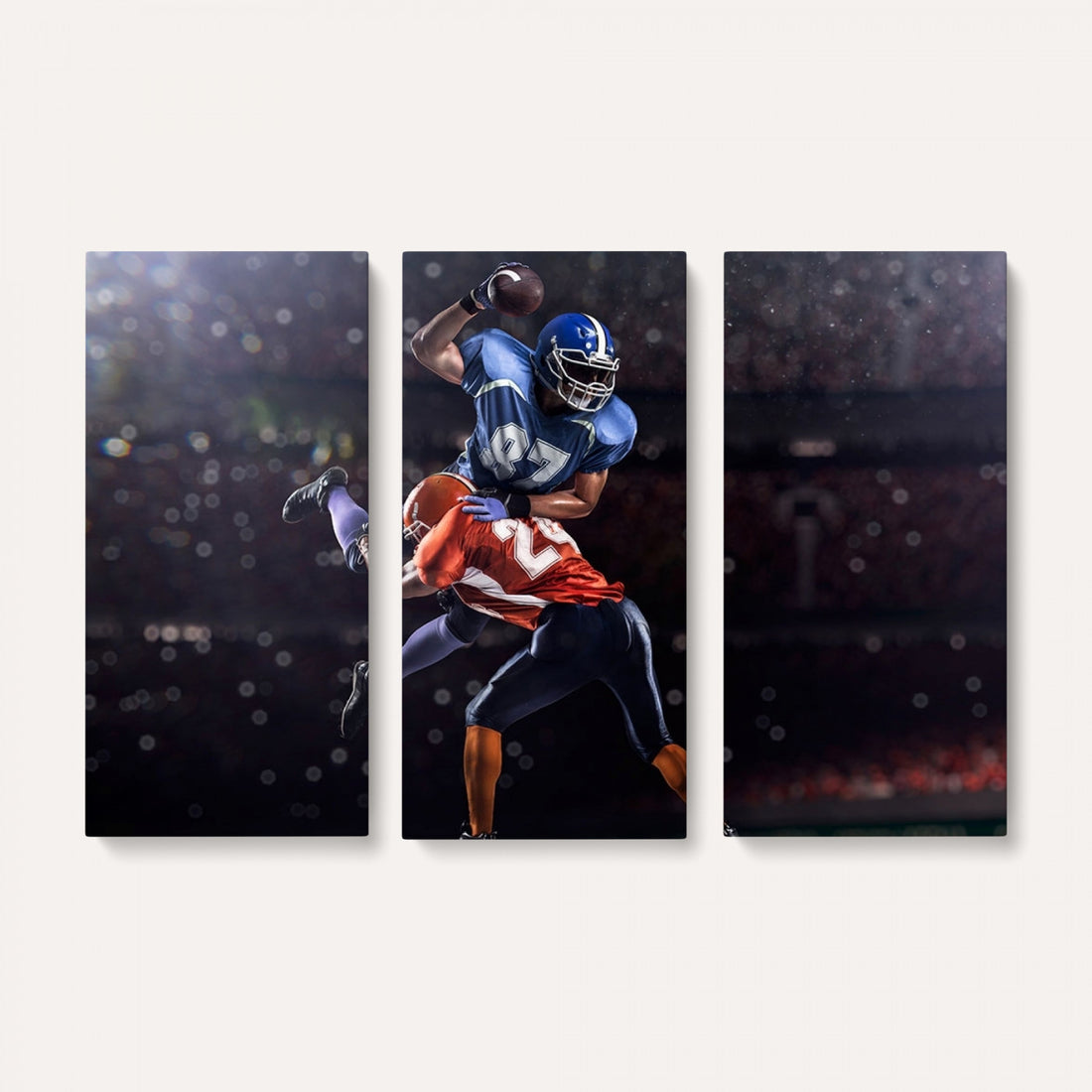 American Football Wall Art Canvas Print, Stadium Sport Wall Art Print