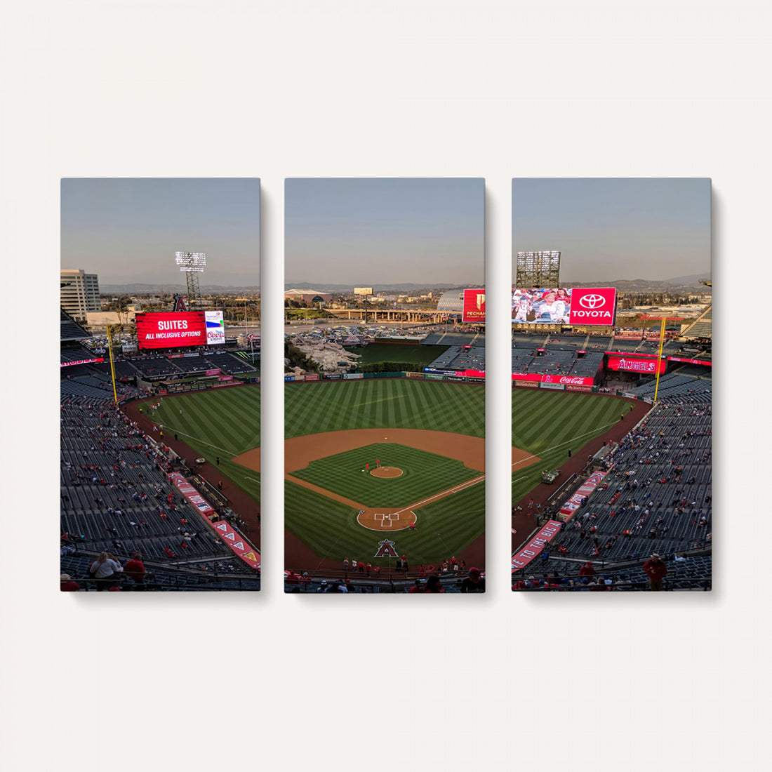 Los Angeles Angels Baseball Canvas Print, Anaheim Angel Stadium Wall Art