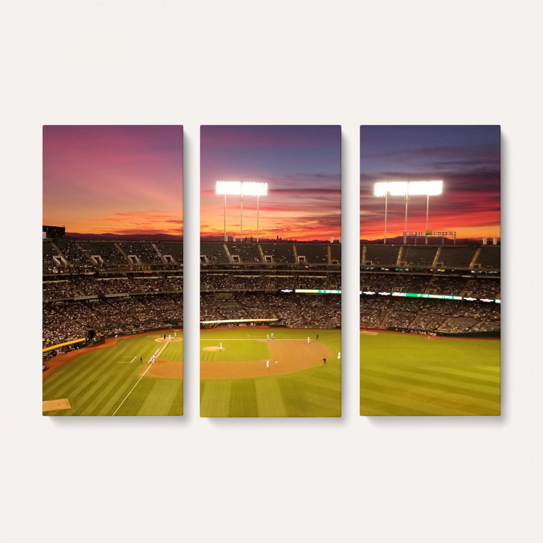 Oakland Athletics Baseball Team Print, Oakland Coliseum