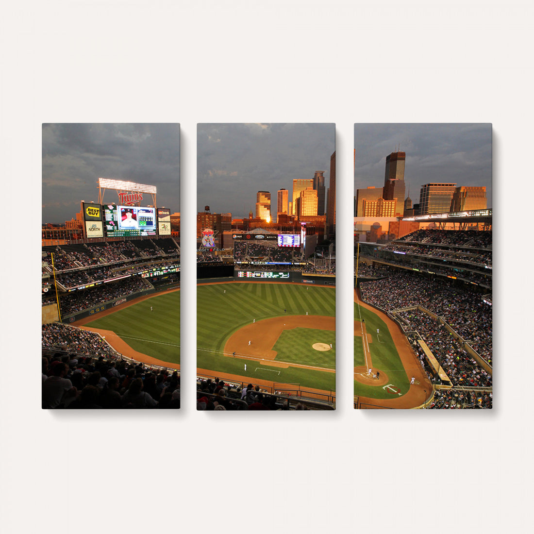 Minnesota Twins Baseball Team Print, Minneapolis Target Field Stadium Wall Art