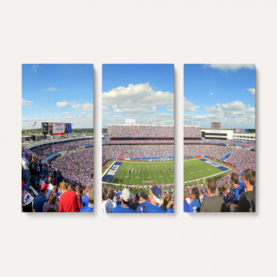 Buffalo Bills NFL Football Team Print, Game Day at Buffalo Highmark Stadium