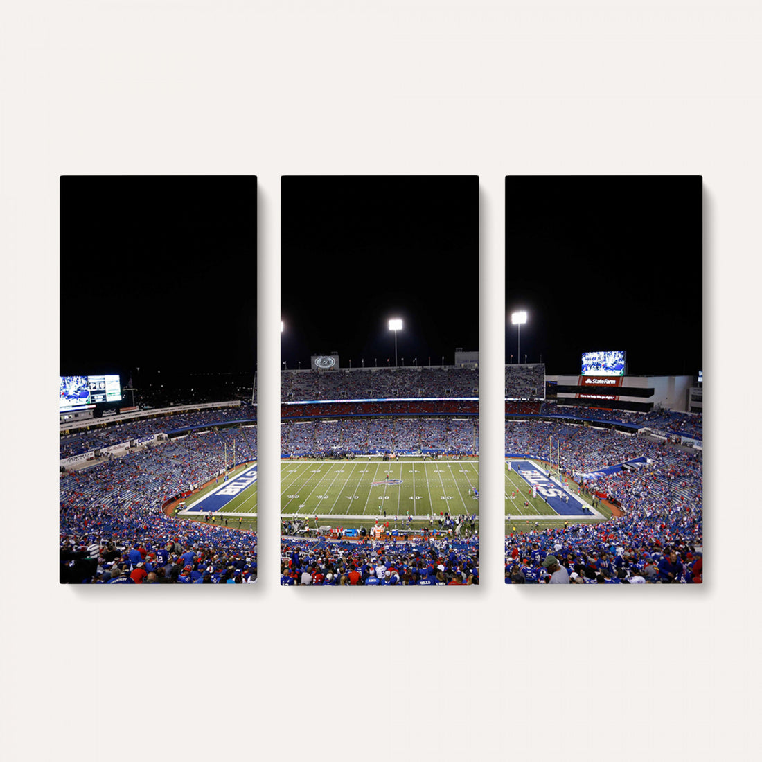 Buffalo Bills Wall Art, Buffalo Bills Stadium Canvas Print for Sports Decor