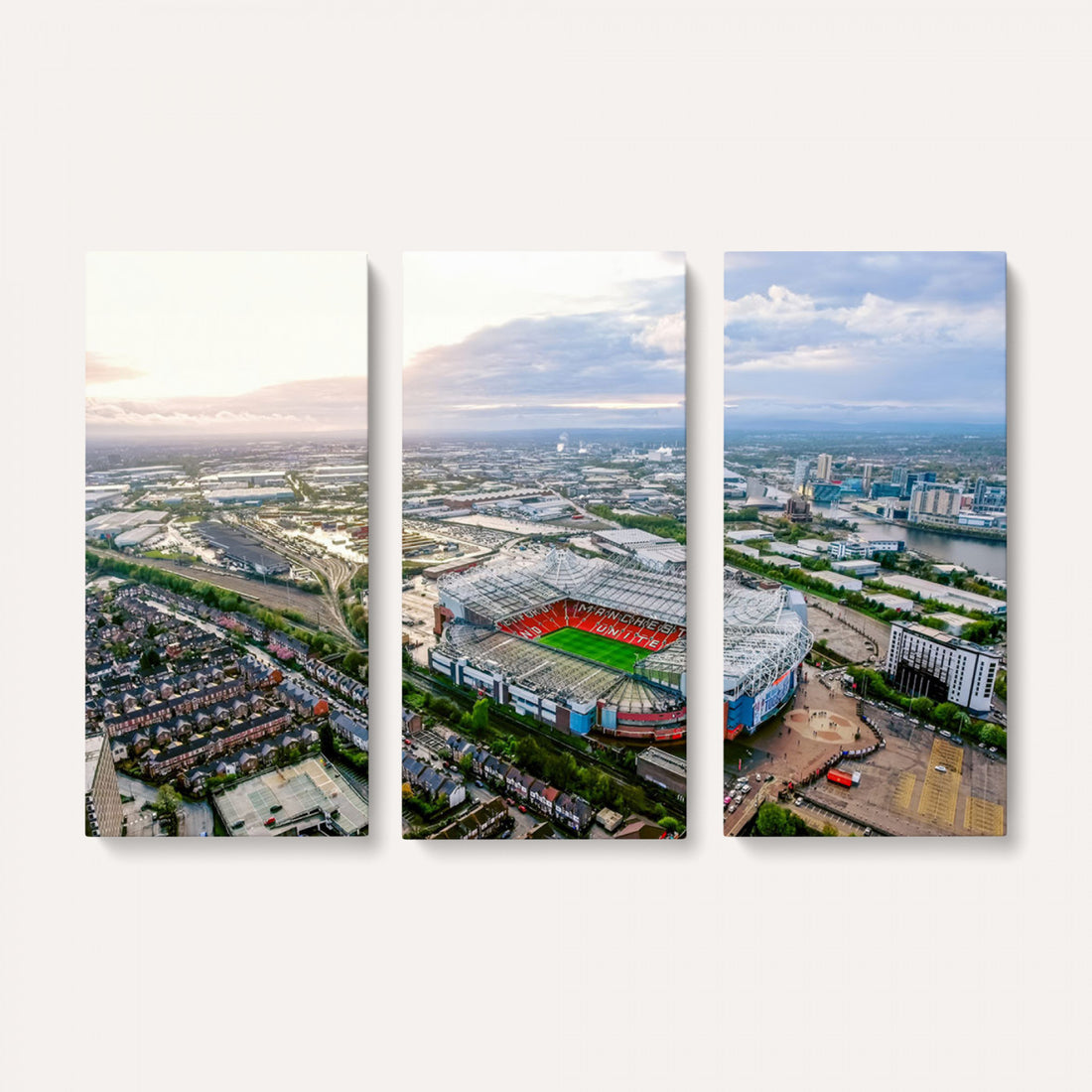 Old Trafford Manchester United Stadium Wall Art Canvas Print