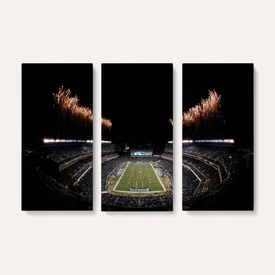 Eagles Field Stadium Wall Art, Philadelphia Eagles Football, Framed and Ready to Hang