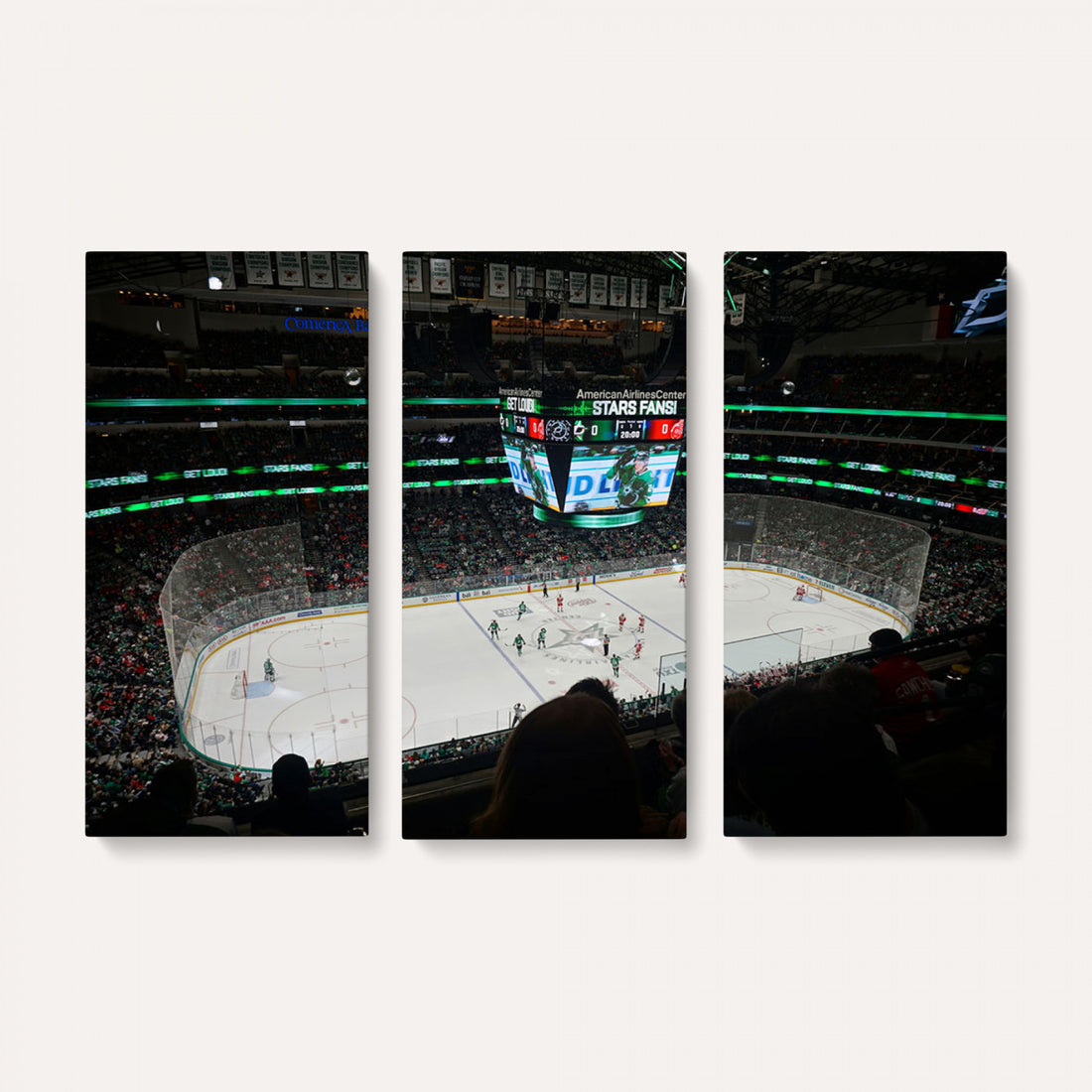 American Airlines Center Dallas Stars Wall Art Canvas Print
