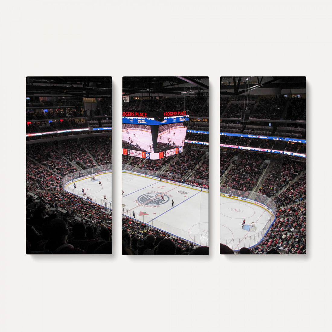 Rogers Place Edmonton Oilers Ice Hockey Stadium Wall Art