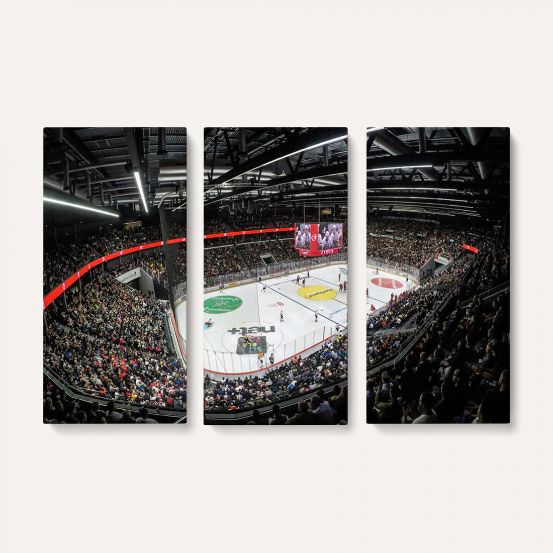 Vaudoise Lausanne Ice Hockey Arena Stadium Wall Art Canvas