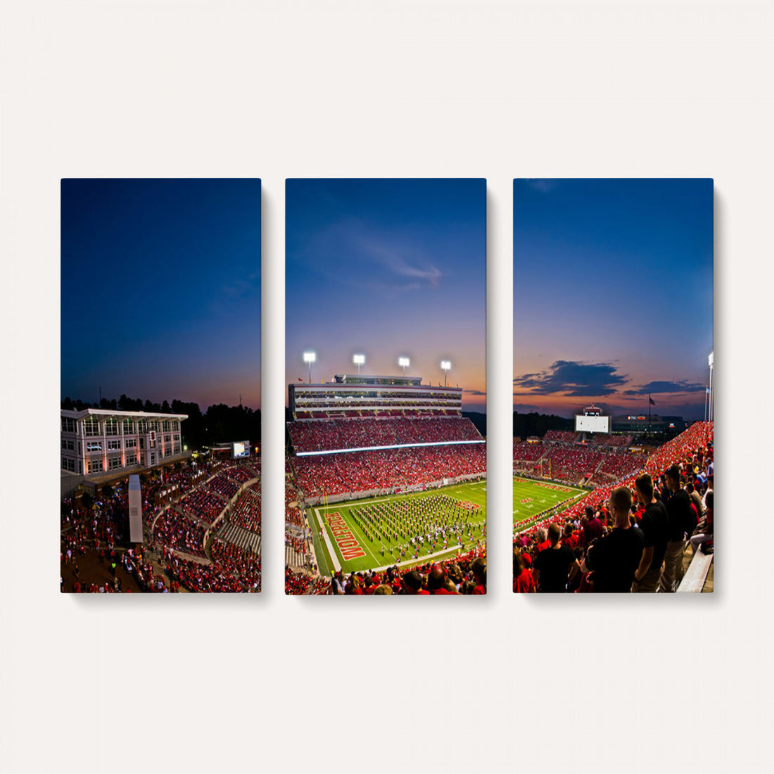 NC State Wolfpack Football Team Print, Raleigh, Framed and Ready to Hang