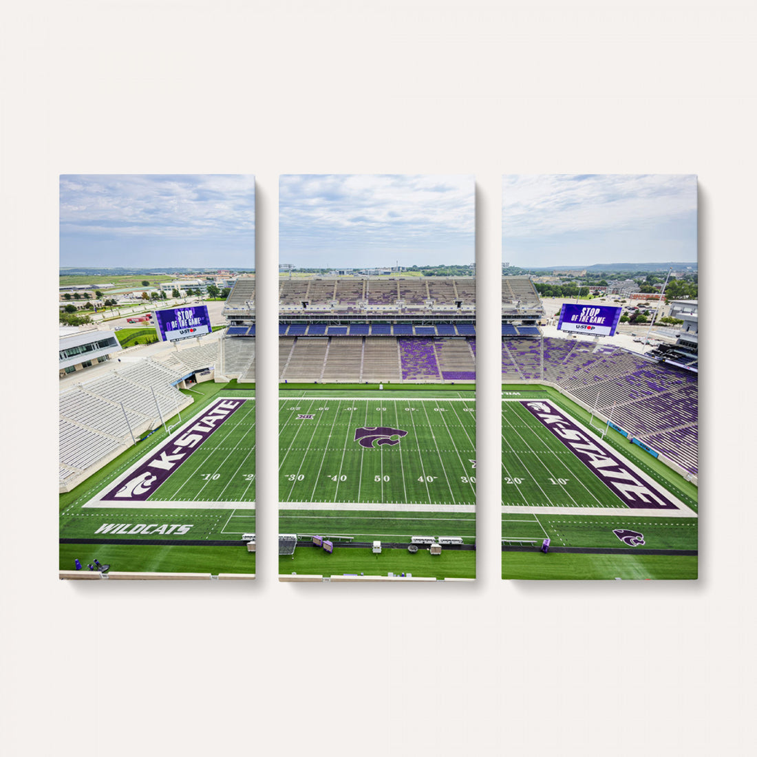 KState Wildcats Football Team Print, Manhattan Bill Snyder Family Stadium