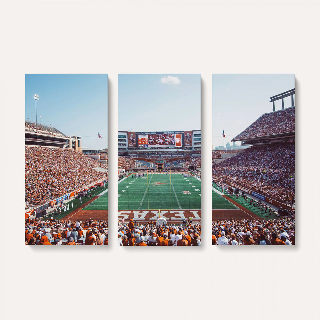 Framed Texas Memorial Stadium Canvas, University of Texas