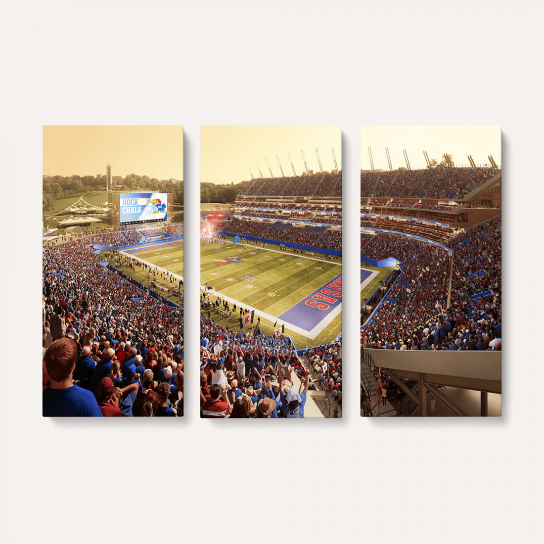 University of Kansas Jayhawks Football Team Print, Lawrence, Framed and Ready to Hang