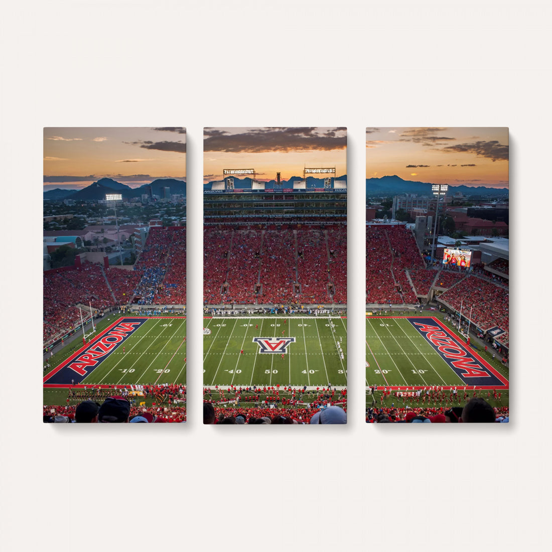 Framed Arizona Wildcats Football Team Print, Tucson Arizona