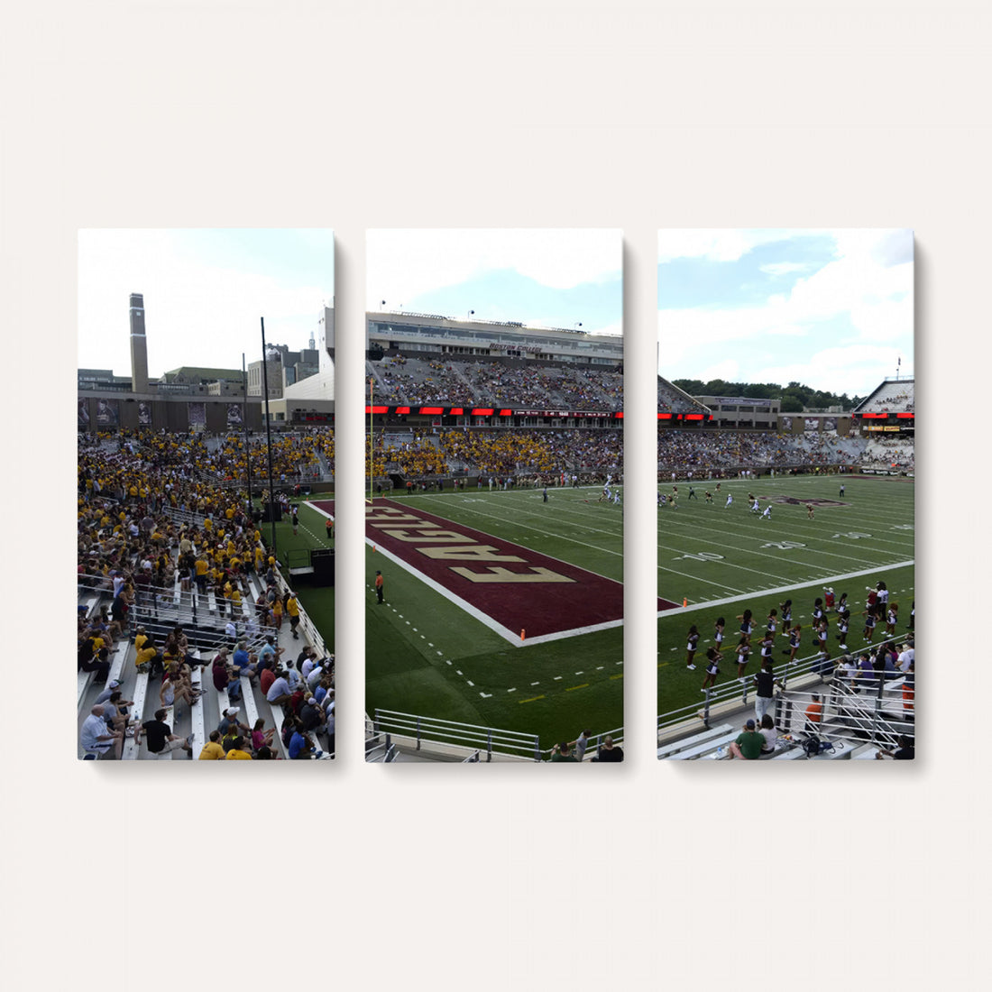 Boston College Eagles Football Team Print, Boston Alumni, Framed and Ready to Hang