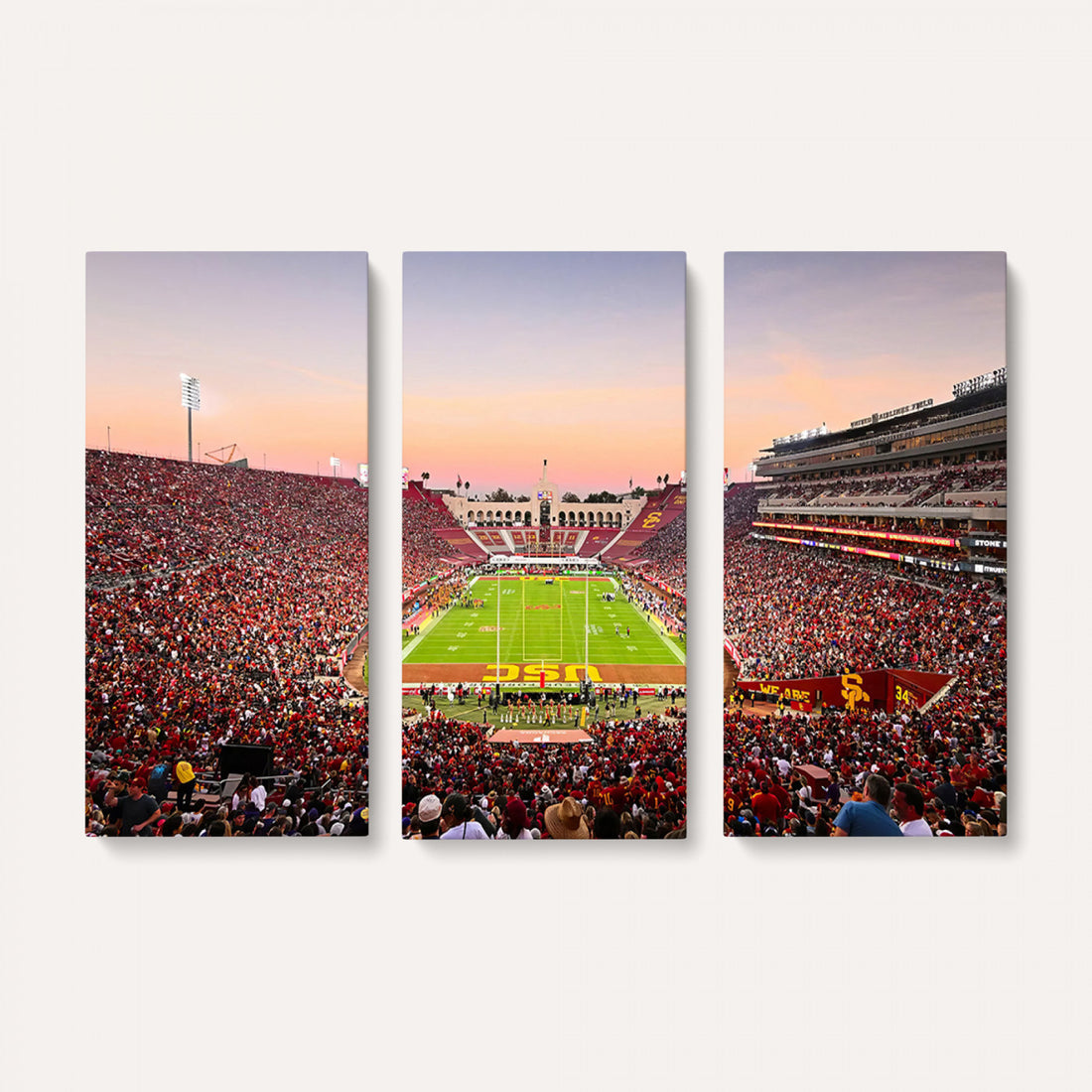 The University of Southern California USC Trojans Football Team Print, Home Bar Wall Decor
