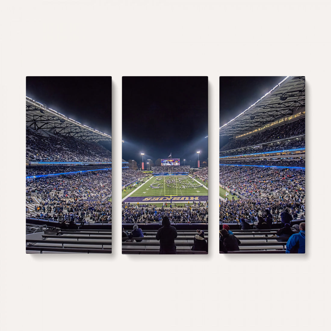 The University of Washington Huskies Football Team Print, Extra Large Game Room Wall Decor