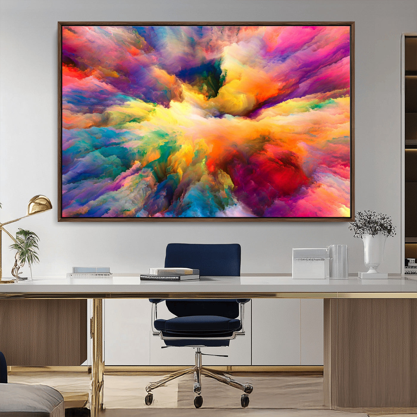 61038-MGV-CV-36X24-Blazing Vibrant Colors Cloud Wall Art Canvas Print