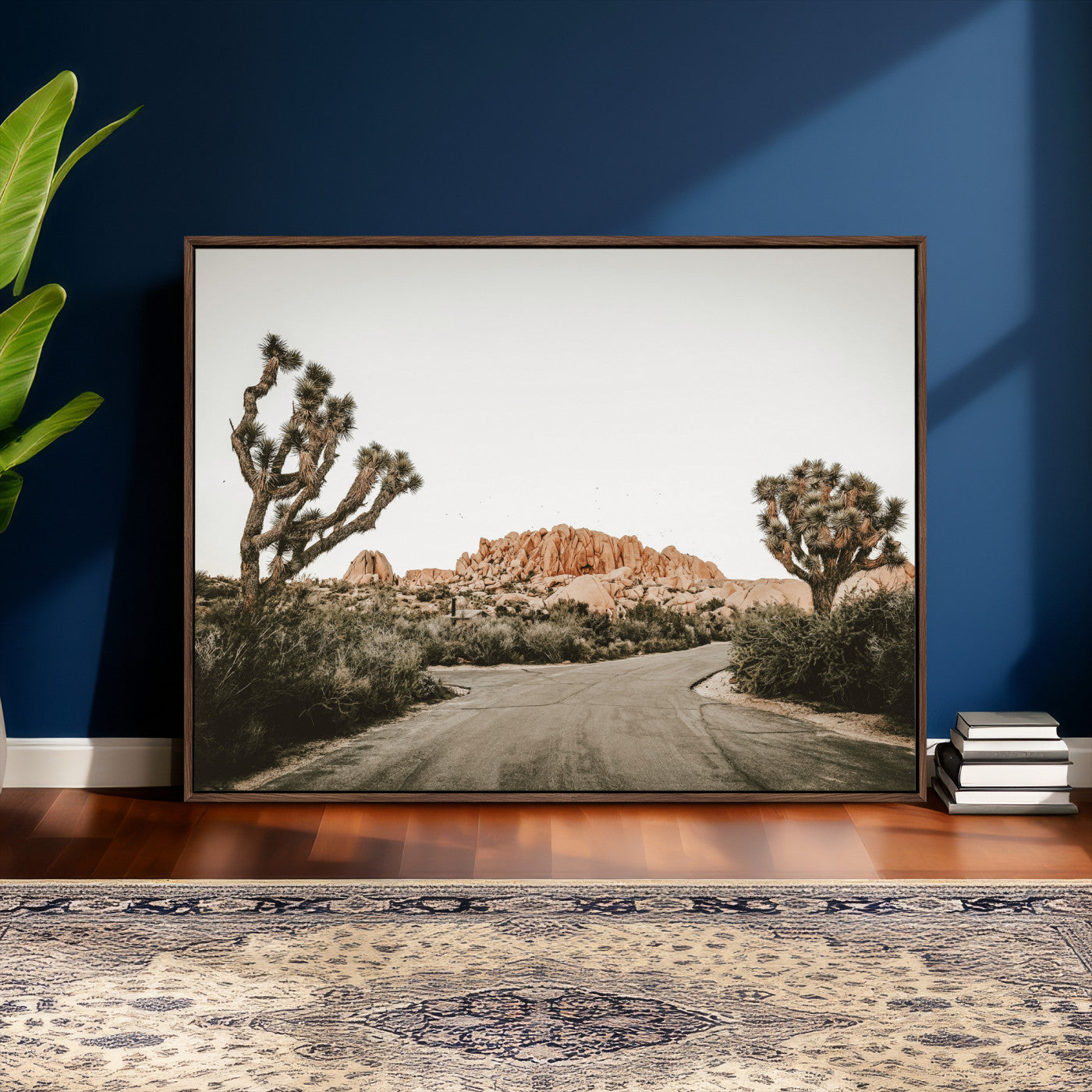 97248544-MGV-CV-36X24 - Joshua Tree Desert Wall Art Canvas Print, Minimal Southwestern Landscape Nature Wall Decor for Modern and Boho Interiors
