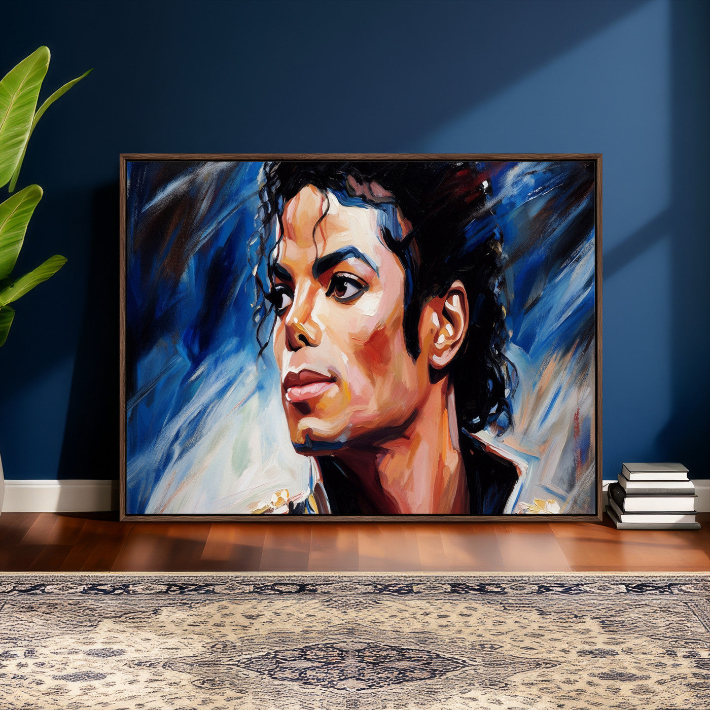 51466481-MGV-CV-36X24 - Abstract Michael Jackson Photo Wall Art Canvas Print