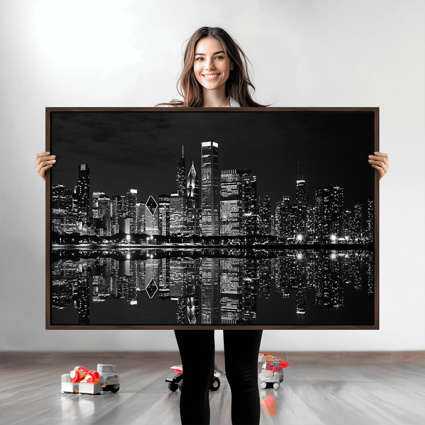 -Chicago Wall Art Canvas Print
