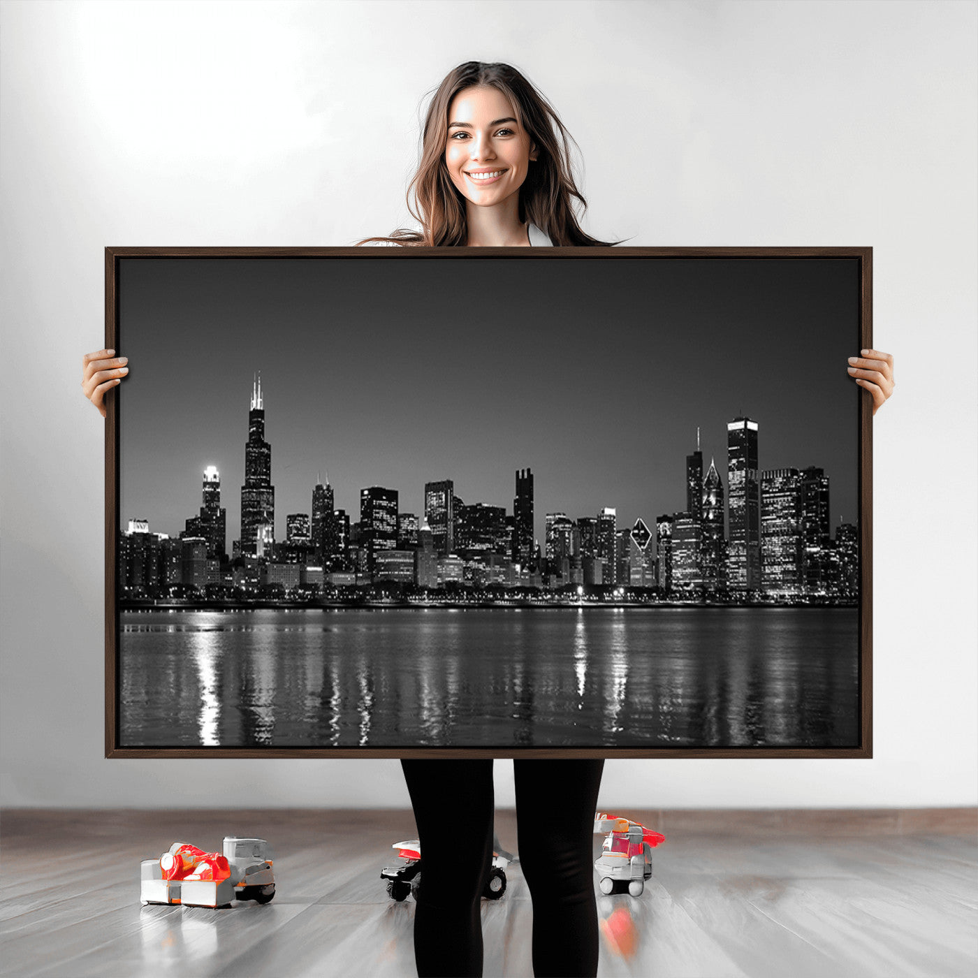 -Chicago Wall Art Canvas Print
